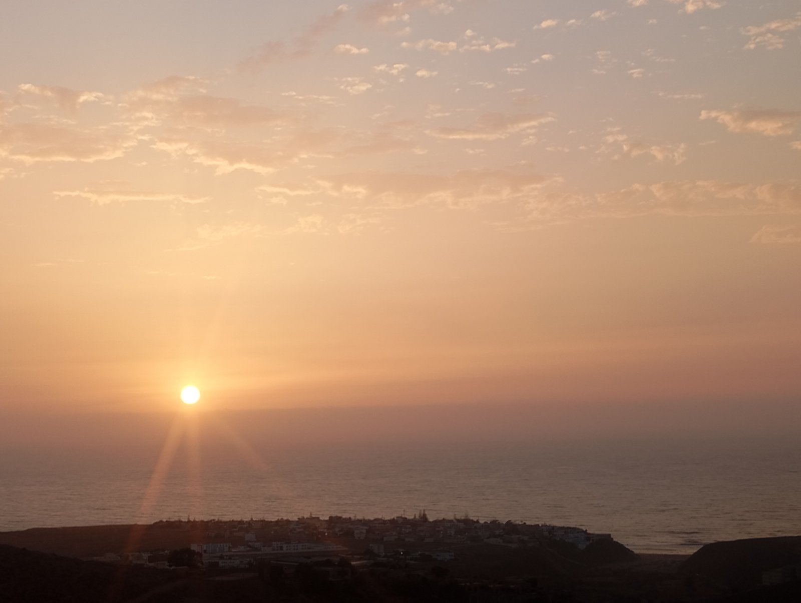 Coucher de soleil + thé berbère